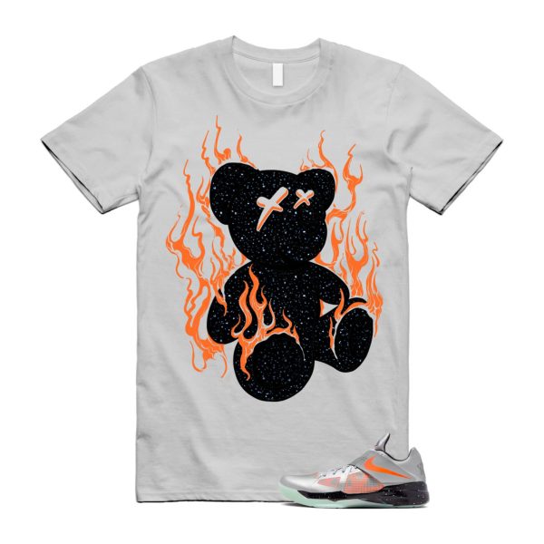 KD 4 Galaxy Metallic Silver Total Orange Dark Grey Black T Shirt Match LIT ,FD2635-001 Jezsport.com