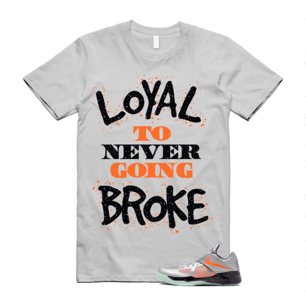 KD 4 Galaxy Metallic Silver Total Orange Dark Grey Black T Shirt Match NB ,FD2635-001 Jezsport.com