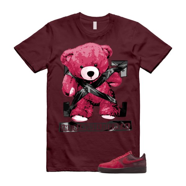 Air Force 1 Layers of Love University Red Burgundy Crush Gym Team Red Pacific Moss Low T Shirt Match STRUG Jezsport.com