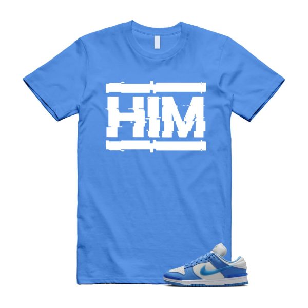 Dunk Twist University Blue UNC Photon Dust White Low T Shirt Match HIM ,DZ2794-002 Jezsport.com