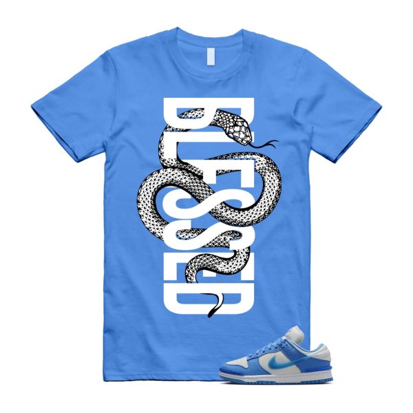 Dunk Twist University Blue UNC Photon Dust White Low T Shirt Match SNAKEBLS ,DZ2794-002 Jezsport.com