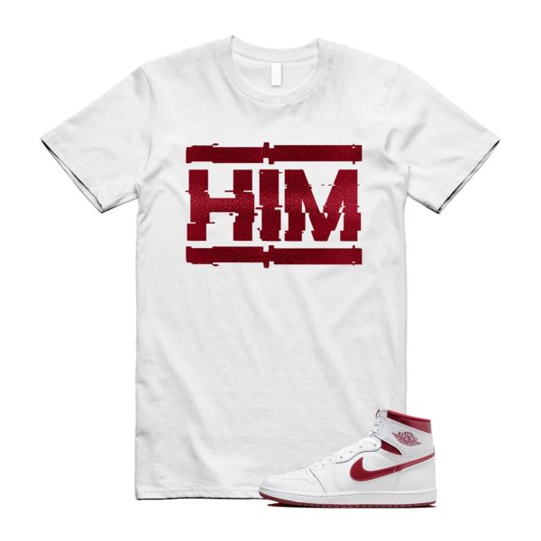 Metallic Burgundy 1 Team Red White Retro High 85 OG T Shirt Match HIM ,BQ4422-161 Jezsport.com