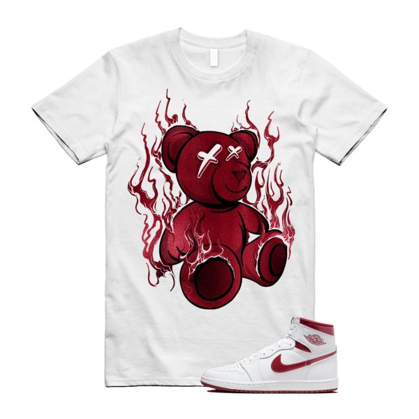 Metallic Burgundy 1 Team Red White Retro High 85 OG T Shirt Match LIT ,BQ4422-161 Jezsport.com