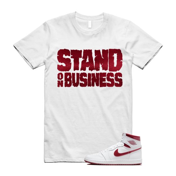 Metallic Burgundy 1 Team Red White Retro High 85 OG T Shirt Match SOB ,BQ4422-161 Jezsport.com