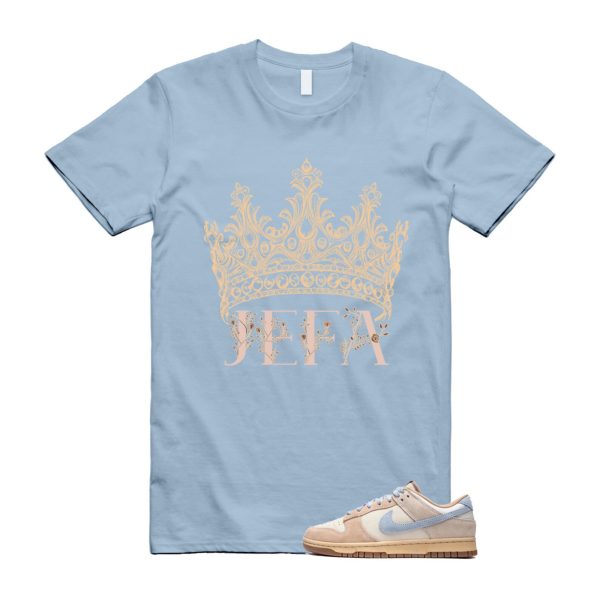 Dunk Sanddrift Light Armory Blue Low Coconut Milk Hemp Sesame Gum Medium Brown T Shirt Match JEFA ,HF0106-100 Jezsport.com