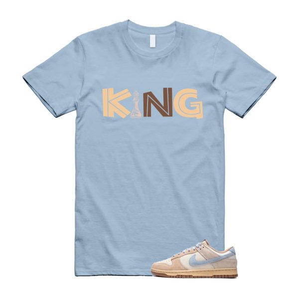 Dunk Sanddrift Light Armory Blue Low Coconut Milk Hemp Sesame Gum Medium Brown T Shirt Match KING ,HF0106-100 Jezsport.com