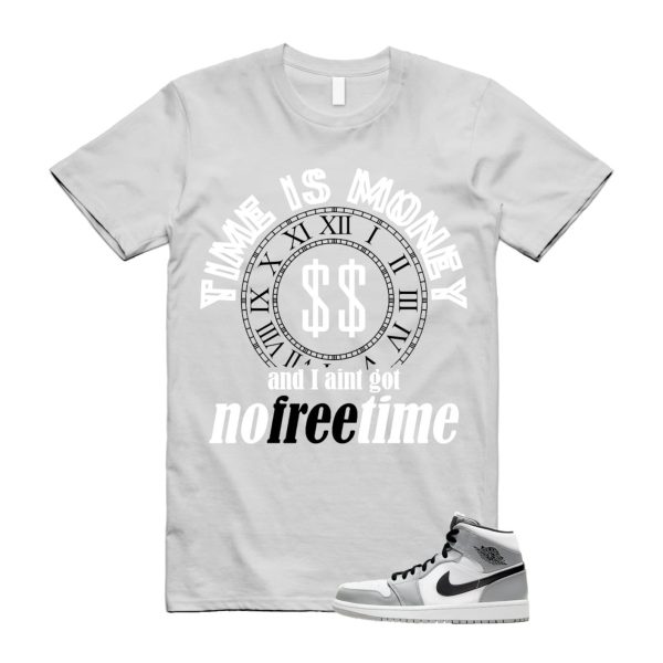 Light Smoke Grey 1 Mid Black White T Shirt Match FREE TIME ,554724-092 Jezsport.com