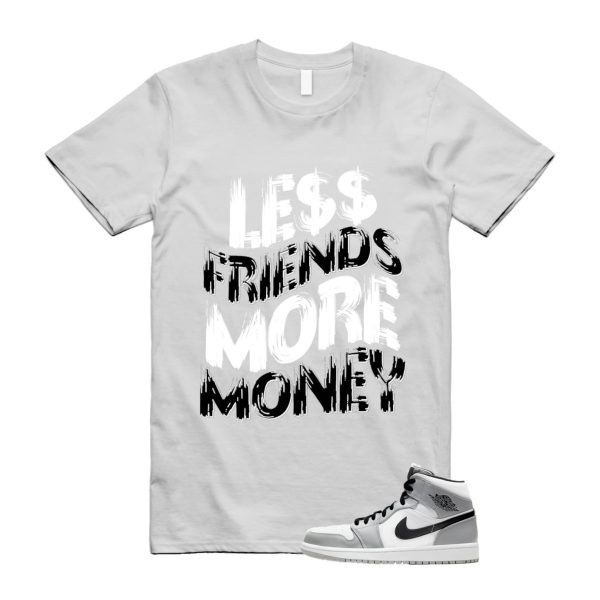 Light Smoke Grey 1 Mid Black White T Shirt Match LF ,554724-092 Jezsport.com