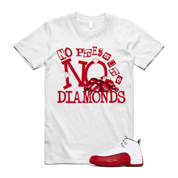 Cherry 12 Varsity Red White T Shirt Match DIAMOND ,CT8013-116 Jezsport.com