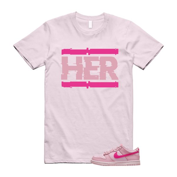 Dunk Triple Pink Valentines Day DTP Low GS Light Soft Prime 1 T Shirt Match HER ,DH9765-600 Jezsport.com