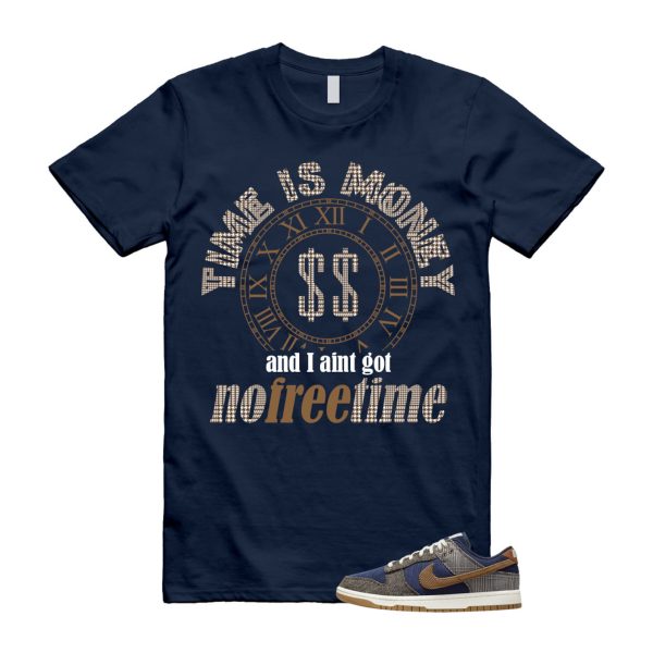 Dunk Tweed Midnight Navy Corduroy Ale Brown Pale Ivory T Shirt Match FREE TIME ,FQ8746-410 Jezsport.com