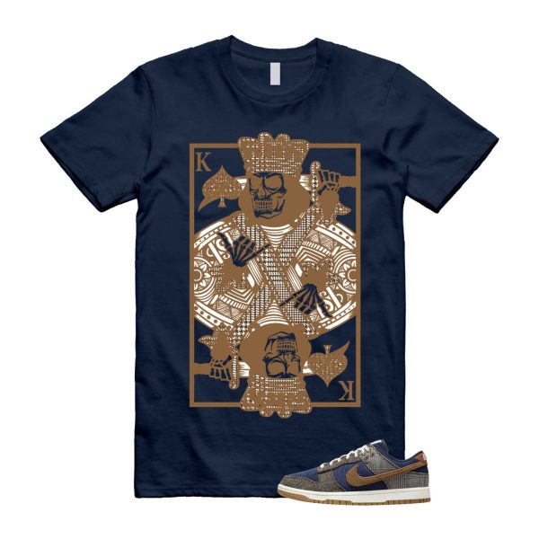 Dunk Tweed Midnight Navy Corduroy Ale Brown Pale Ivory T Shirt Match KC ,FQ8746-410 Jezsport.com