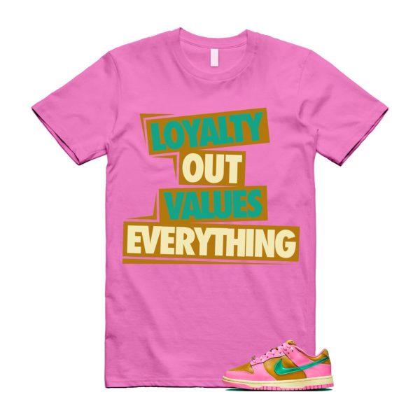 Dunk Parris Goebel Playful Pink Multi Color Bronzine Clear Jade Luminous Green Low QS T Shirt Match LOVE ,FN2721-600 Jezsport.com