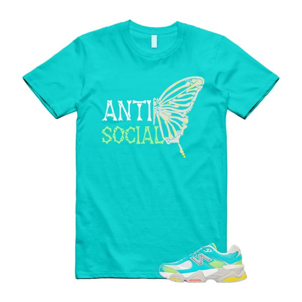 Cyan Burst 9060 Virtual Blue White Reflection Grey Guava Sunflower Yellow GS T Shirt Match ASB Jezsport.com