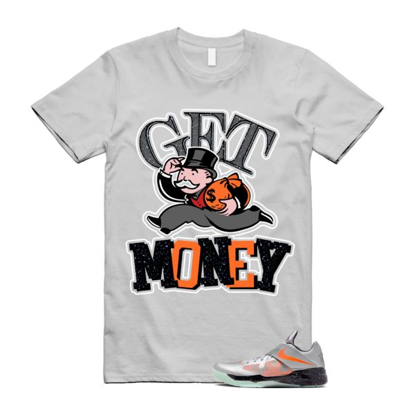 KD 4 Galaxy Metallic Silver Total Orange Dark Grey Black T Shirt Match GM ,FD2635-001 Jezsport.com