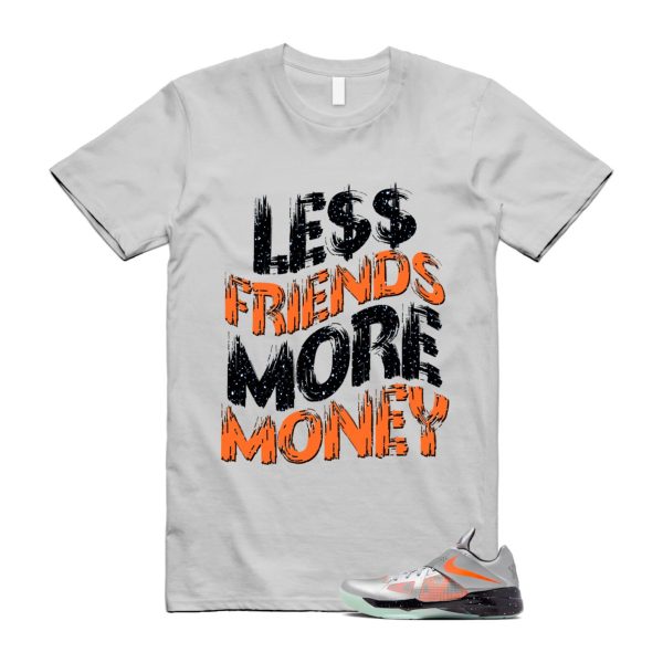 KD 4 Galaxy Metallic Silver Total Orange Dark Grey Black T Shirt Match LF ,FD2635-001 Jezsport.com