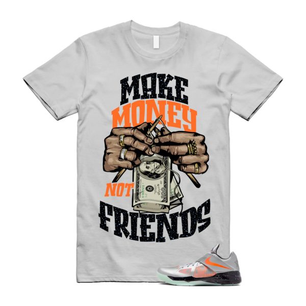 KD 4 Galaxy Metallic Silver Total Orange Dark Grey Black T Shirt Match MM ,FD2635-001 Jezsport.com