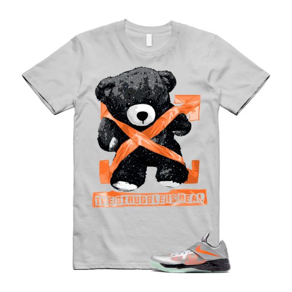 KD 4 Galaxy Metallic Silver Total Orange Dark Grey Black T Shirt Match STRUG ,FD2635-001 Jezsport.com