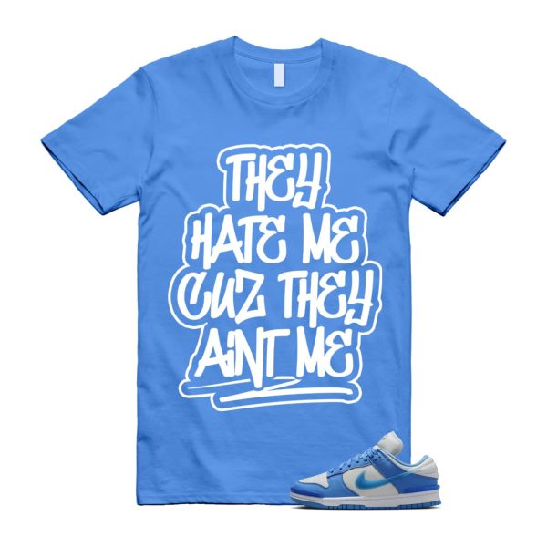 Dunk Twist University Blue UNC Photon Dust White Low T Shirt Match AINT ME ,DZ2794-002 Jezsport.com