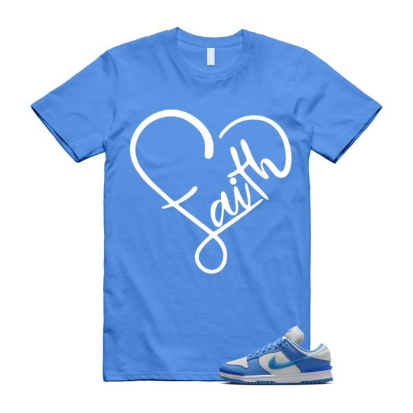 Dunk Twist University Blue UNC Photon Dust White Low T Shirt Match FAITH ,DZ2794-002 Jezsport.com