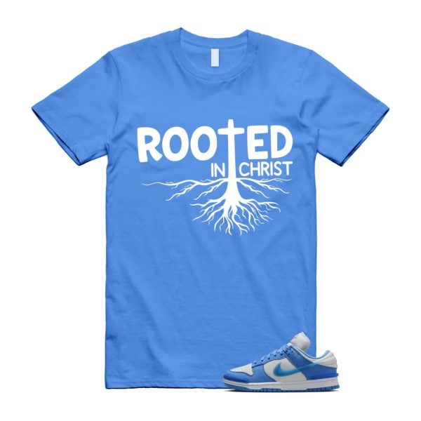 Dunk Twist University Blue UNC Photon Dust White Low T Shirt Match ROOTED ,DZ2794-002 Jezsport.com