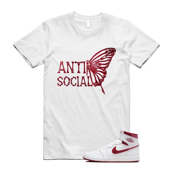 Metallic Burgundy 1 Team Red White Retro High 85 OG T Shirt Match ASB ,BQ4422-161 Jezsport.com