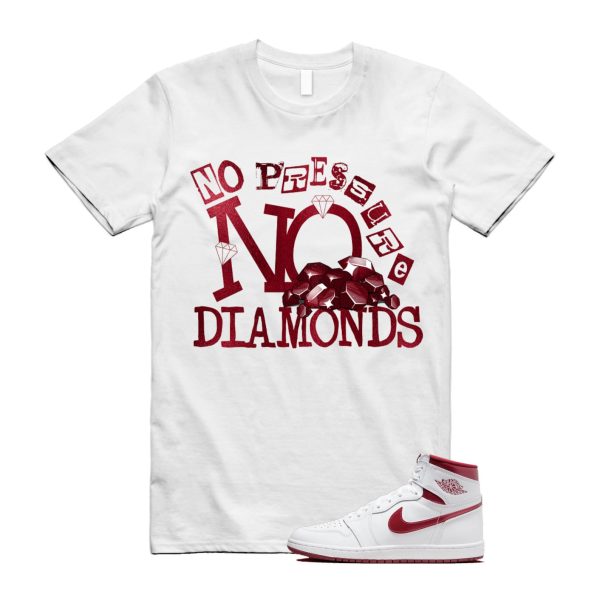 Metallic Burgundy 1 Team Red White Retro High 85 OG T Shirt Match DIAMOND ,BQ4422-161 Jezsport.com