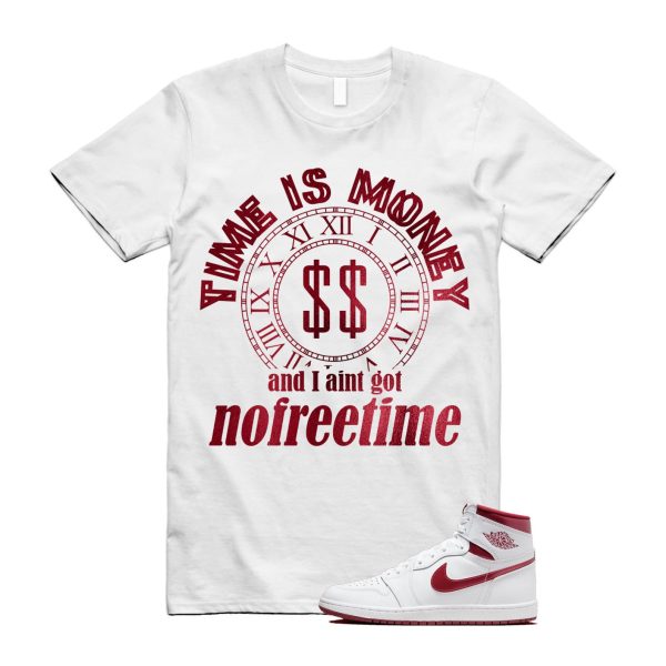 Metallic Burgundy 1 Team Red White Retro High 85 OG T Shirt Match FREE TIME ,BQ4422-161 Jezsport.com