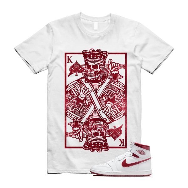 Metallic Burgundy 1 Team Red White Retro High 85 OG T Shirt Match KC ,BQ4422-161 Jezsport.com