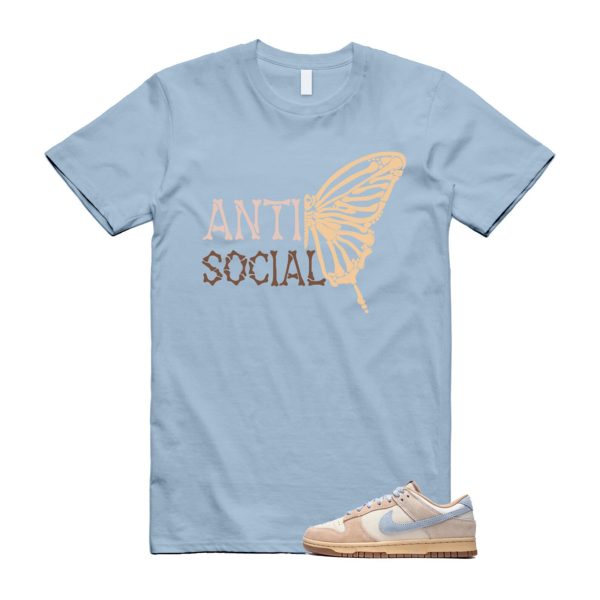 Dunk Sanddrift Light Armory Blue Low Coconut Milk Hemp Sesame Gum Medium Brown T Shirt Match ASB ,HF0106-100 Jezsport.com