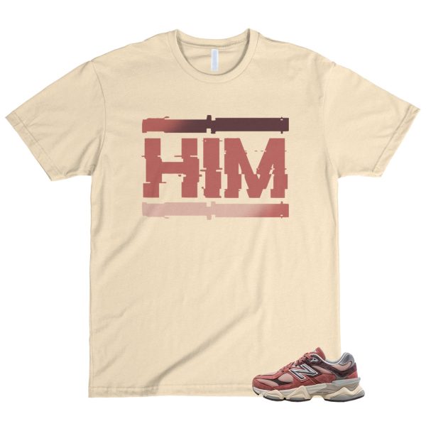 New Balance 9060 Cherry Blossom Mineral Red Truffle Rain Cloud T Shirt Match HIM Jezsport.com