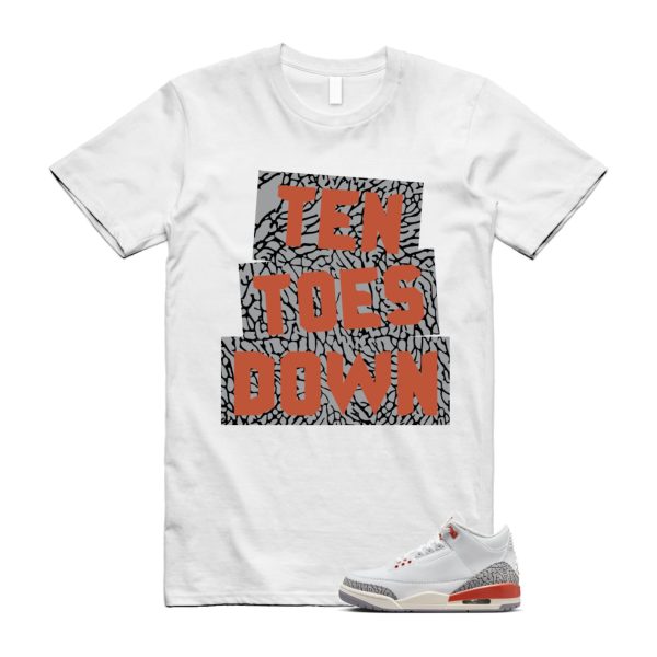 Georgia Peach 3 White Cosmic Clay Sail Cement Grey Anthracite T Shirt Match TTD Jezsport.com