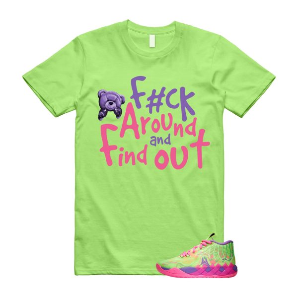 Inverse Toxic LaMelo Ball MB.01 Purple Glimmer Knockout Pink Green Gecko T Shirt Match FCK Jezsport.com