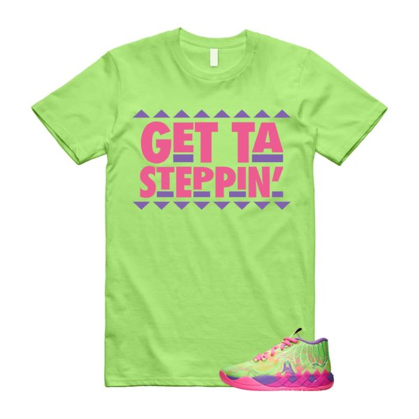 Inverse Toxic LaMelo Ball MB.01 Purple Glimmer Knockout Pink Green Gecko T Shirt Match GET Jezsport.com