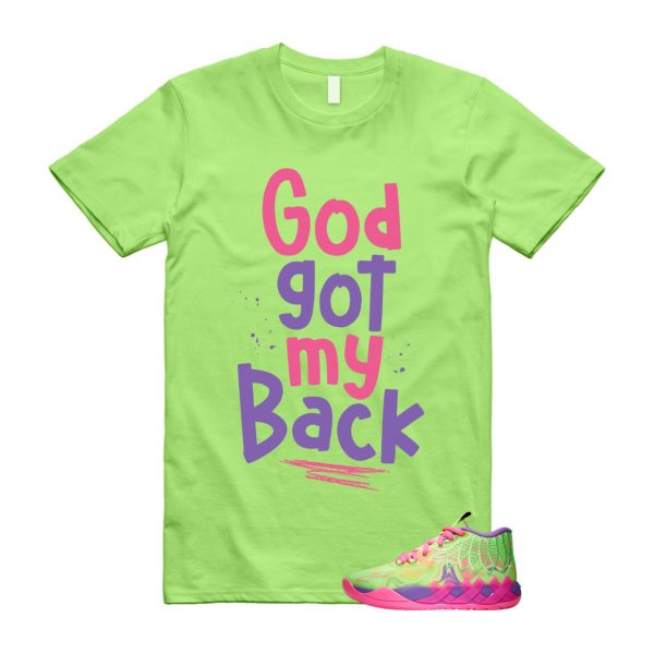 Inverse Toxic LaMelo Ball MB.01 Purple Glimmer Knockout Pink Green Gecko T Shirt Match GOD Jezsport.com