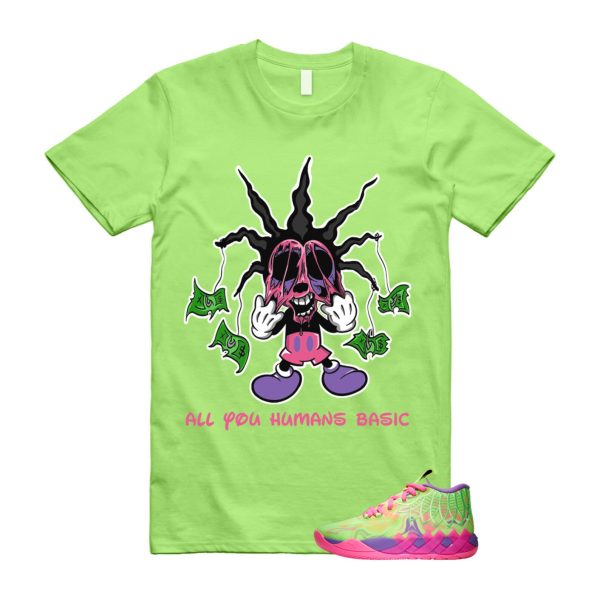 Inverse Toxic LaMelo Ball MB.01 Purple Glimmer Knockout Pink Green Gecko T Shirt Match HOOK Jezsport.com