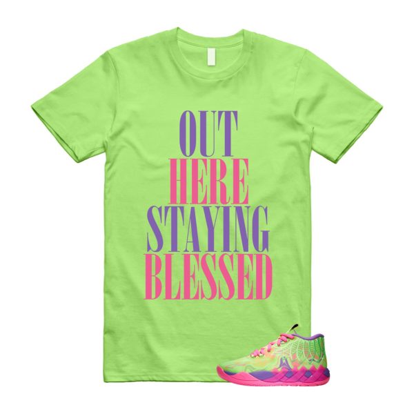 Inverse Toxic LaMelo Ball MB.01 Purple Glimmer Knockout Pink Green Gecko T Shirt Match STAYBLS Jezsport.com