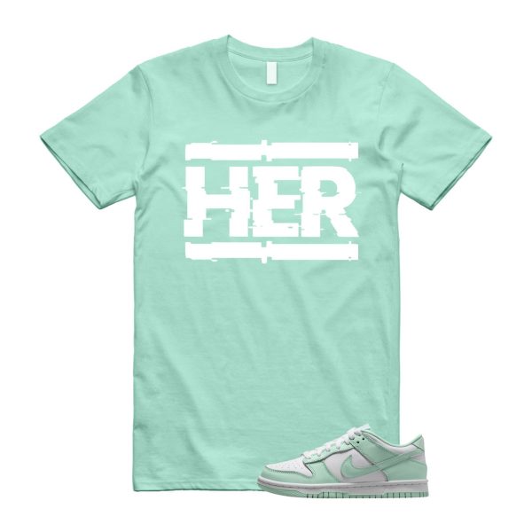 Dunk Mint Foam White T Shirt Match HER ,FZ3534-100 Jezsport.com