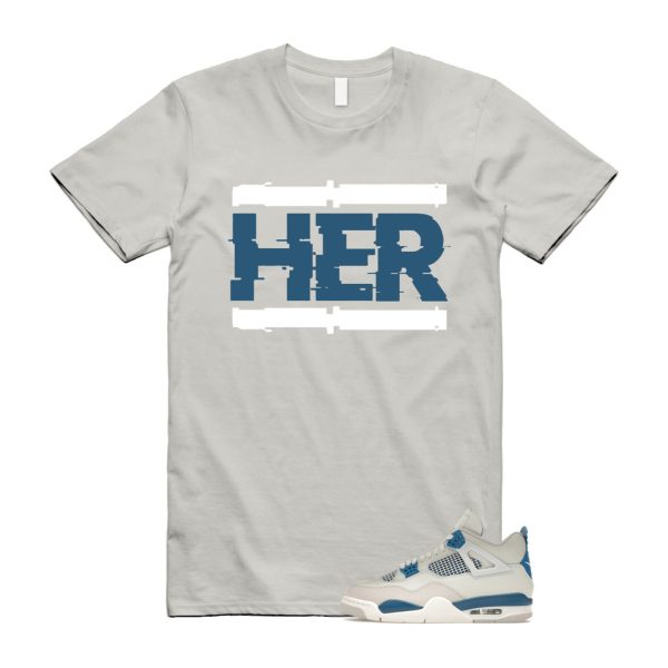 4 Military Blue Neutral Grey White T Shirt Match HER ,FV5029-141 Jezsport.com