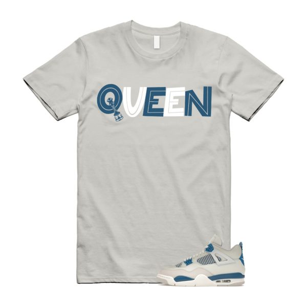 4 Military Blue Neutral Grey White T Shirt Match QUEEN ,FV5029-141 Jezsport.com