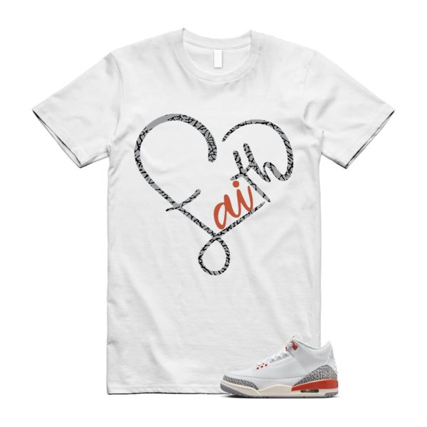 Georgia Peach 3 White Cosmic Clay Sail Cement Grey Anthracite T Shirt Match FAITH ,FQ9174-121 Jezsport.com