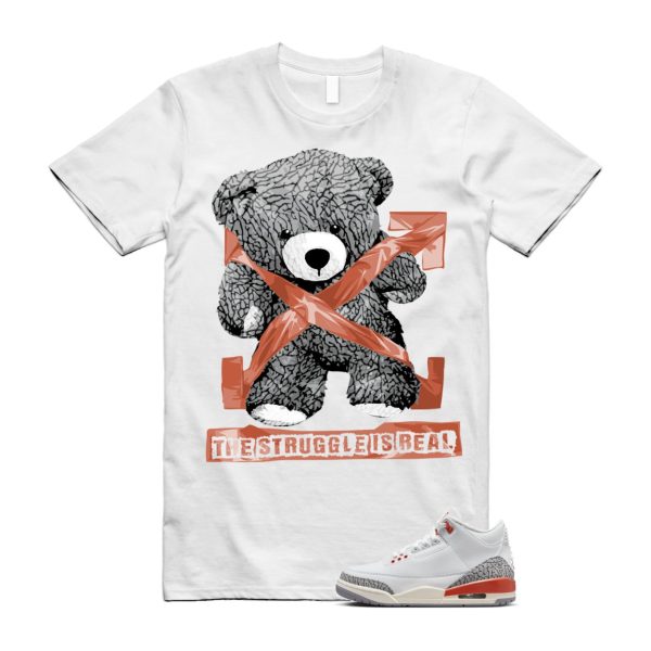 Georgia Peach 3 White Cosmic Clay Sail Cement Grey Anthracite T Shirt Match STRUG Jezsport.com