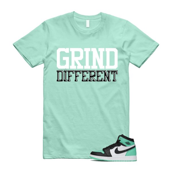 Green Glow 1 Retro High OG White Black Mint T Shirt Match GRD ,FD1437-130 Jezsport.com