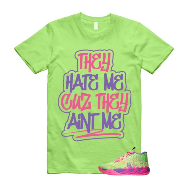 Inverse Toxic LaMelo Ball MB.01 Purple Glimmer Knockout Pink Green Gecko T Shirt Match AINT ME Jezsport.com