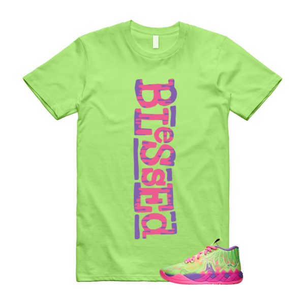 Inverse Toxic LaMelo Ball MB.01 Purple Glimmer Knockout Pink Green Gecko T Shirt Match B2 Jezsport.com