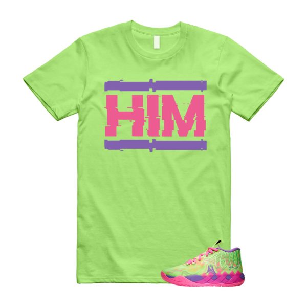 Inverse Toxic LaMelo Ball MB.01 Purple Glimmer Knockout Pink Green Gecko T Shirt Match HIM Jezsport.com