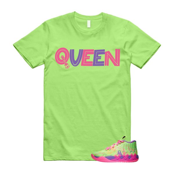 Inverse Toxic LaMelo Ball MB.01 Purple Glimmer Knockout Pink Green Gecko T Shirt Match QUEEN Jezsport.com