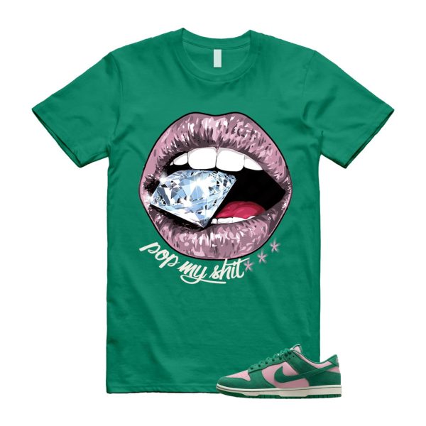 Dunk Pink Malachite Medium Soft Low Sail T Shirt Match POP ,FZ0549-600 Jezsport.com