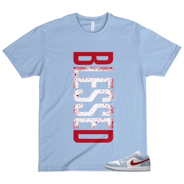 1 Blue Whisper Dune Red Grey White Sail Low T Shirt Match VERTBLS Jezsport.com