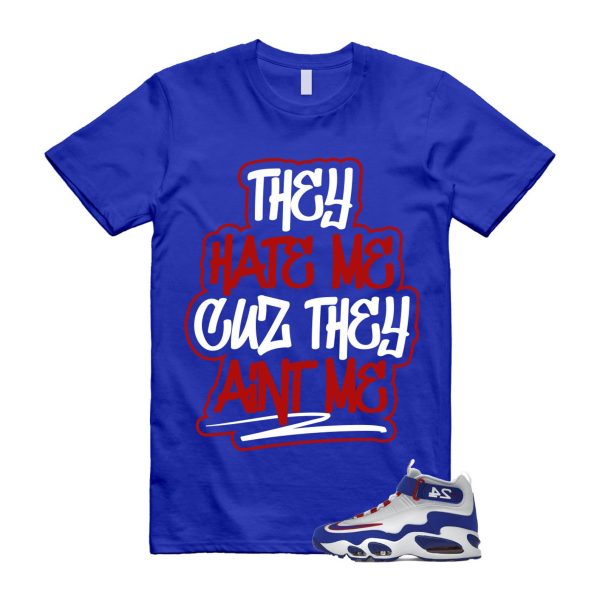 Air Griffey Max 1 USA White Blue Red 24 T Shirt Match AINT ME ,DX3723-100 Jezsport.com